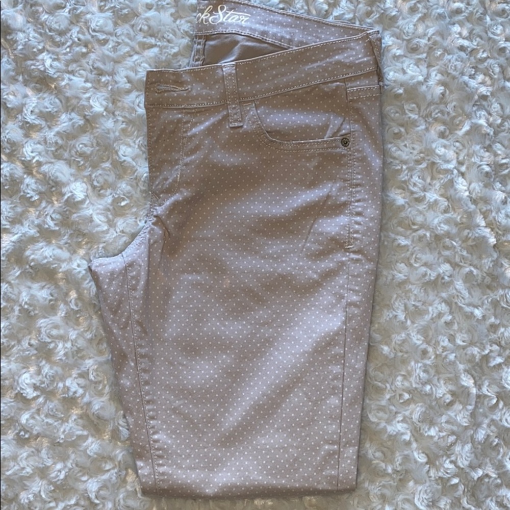 Polka dot ‘Rock Star’ jeans